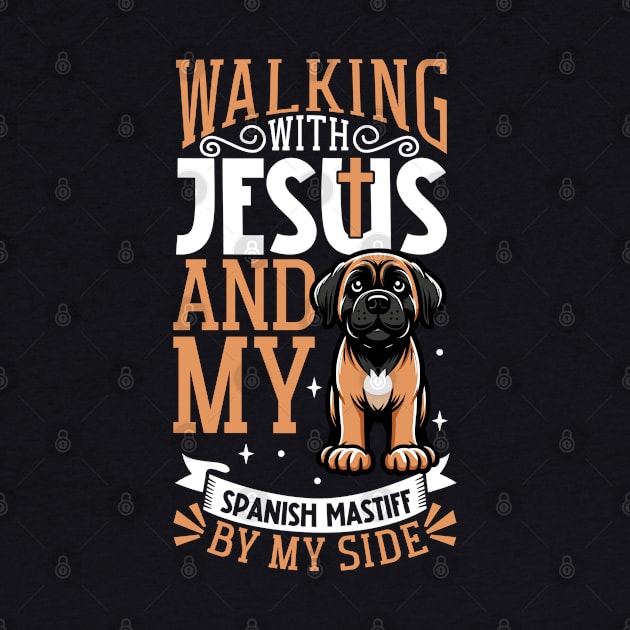 Jesus and dog - Mastín Español by Modern Medieval Design